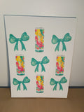 Aloha Bows & Drinks Bedazzle Canvas
