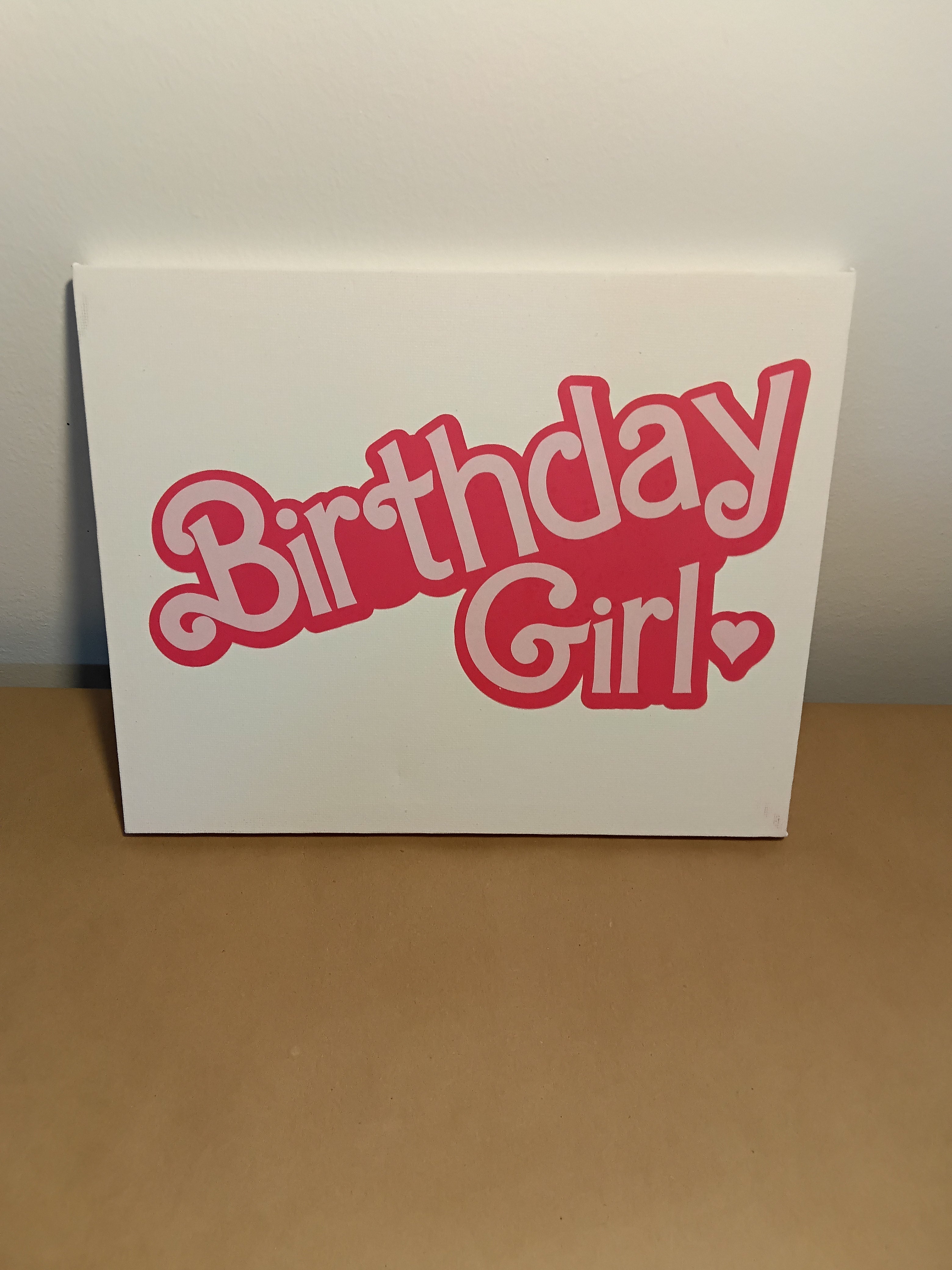 Birthday Girl Bedazzle Canvas