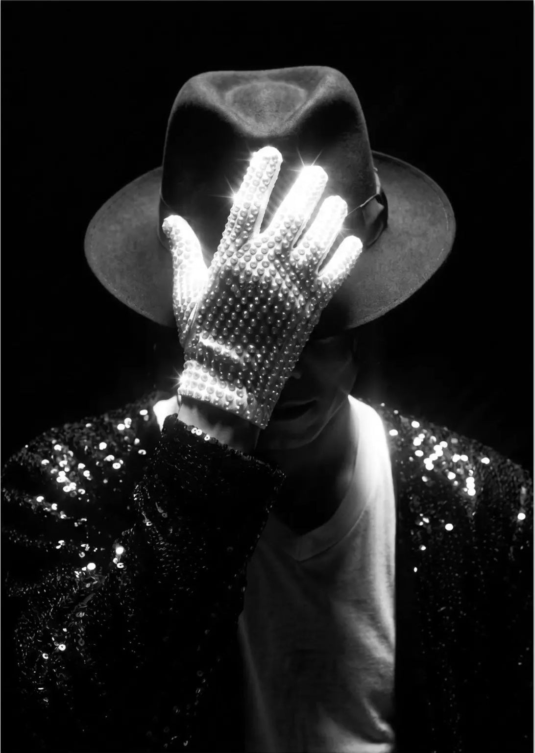 Michael Jackson Bedazzle Canvas (With Hat)