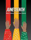 Juneteenth Bedazzle Canvas (Raised Hands)