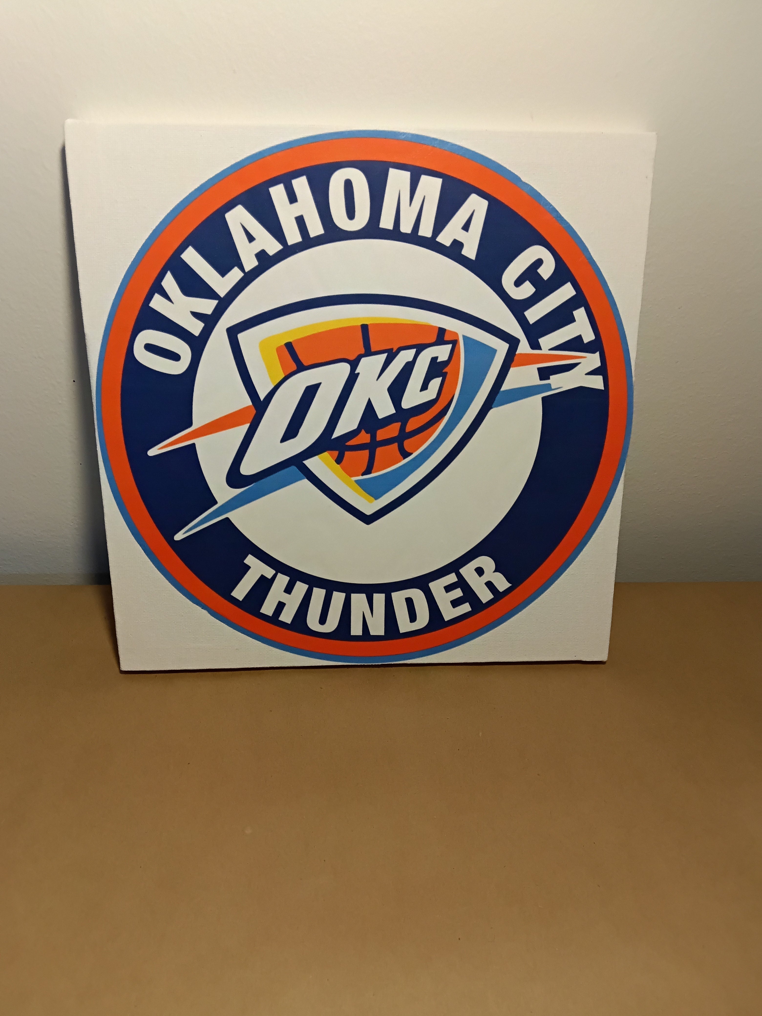 OKC Thunder Bedazzle Canvas