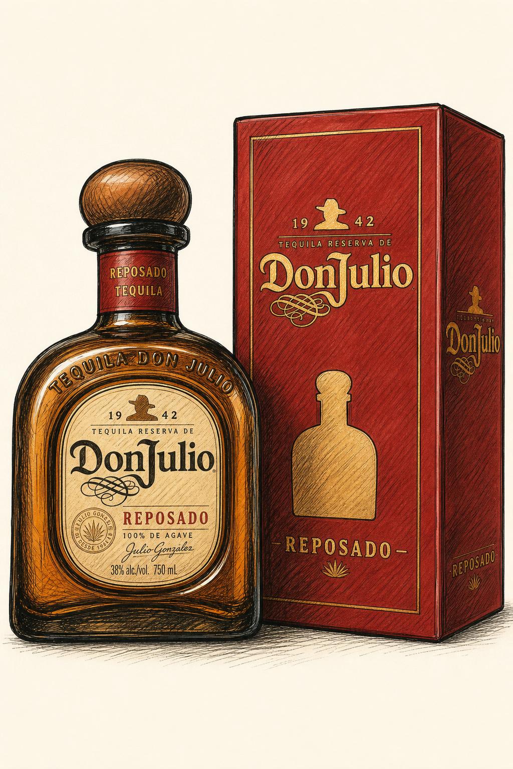 Don Julio Inspired Bedazzle Canvas (Red)