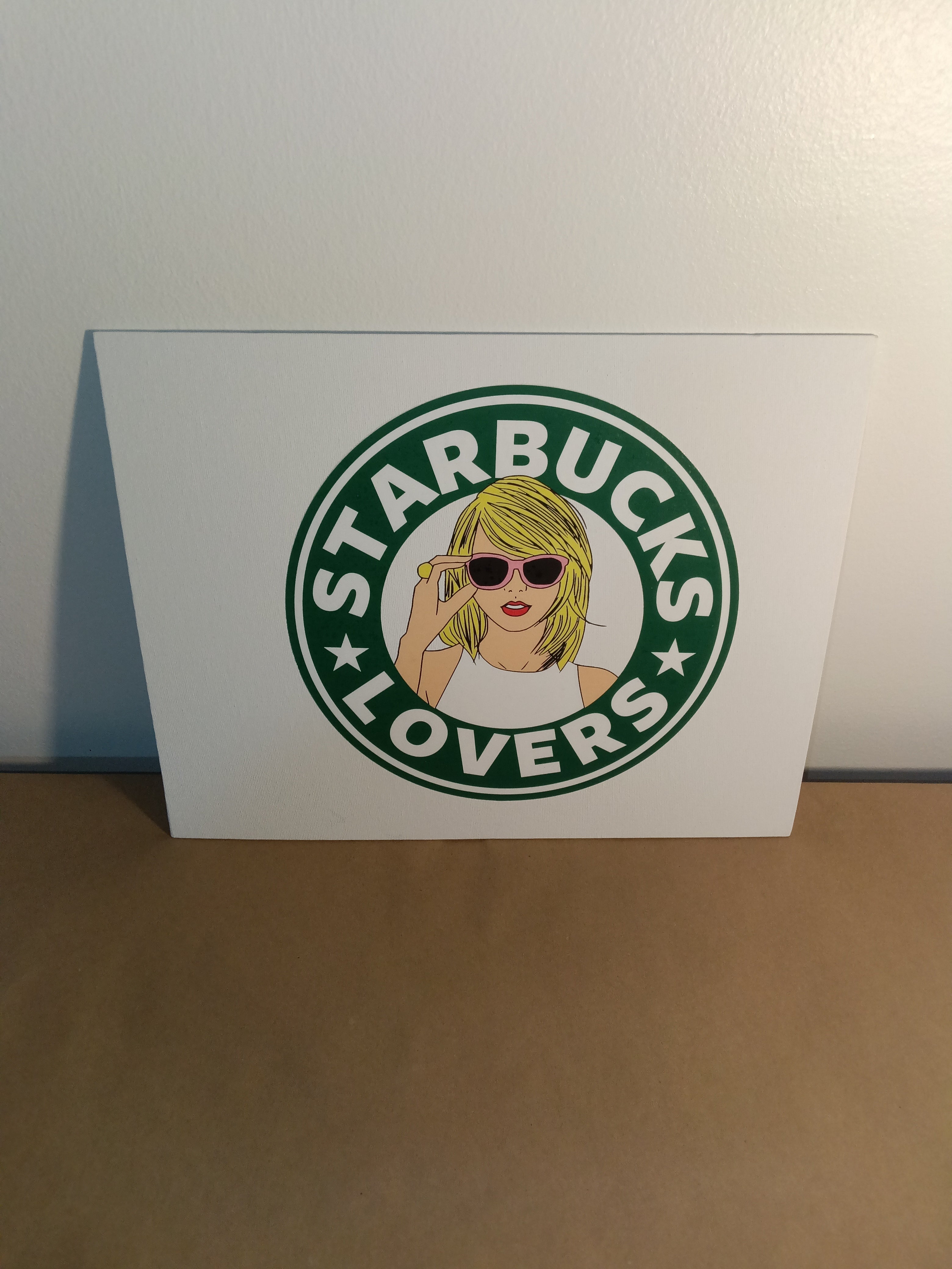Taylor Swift & Starbucks Bedazzle Canvas